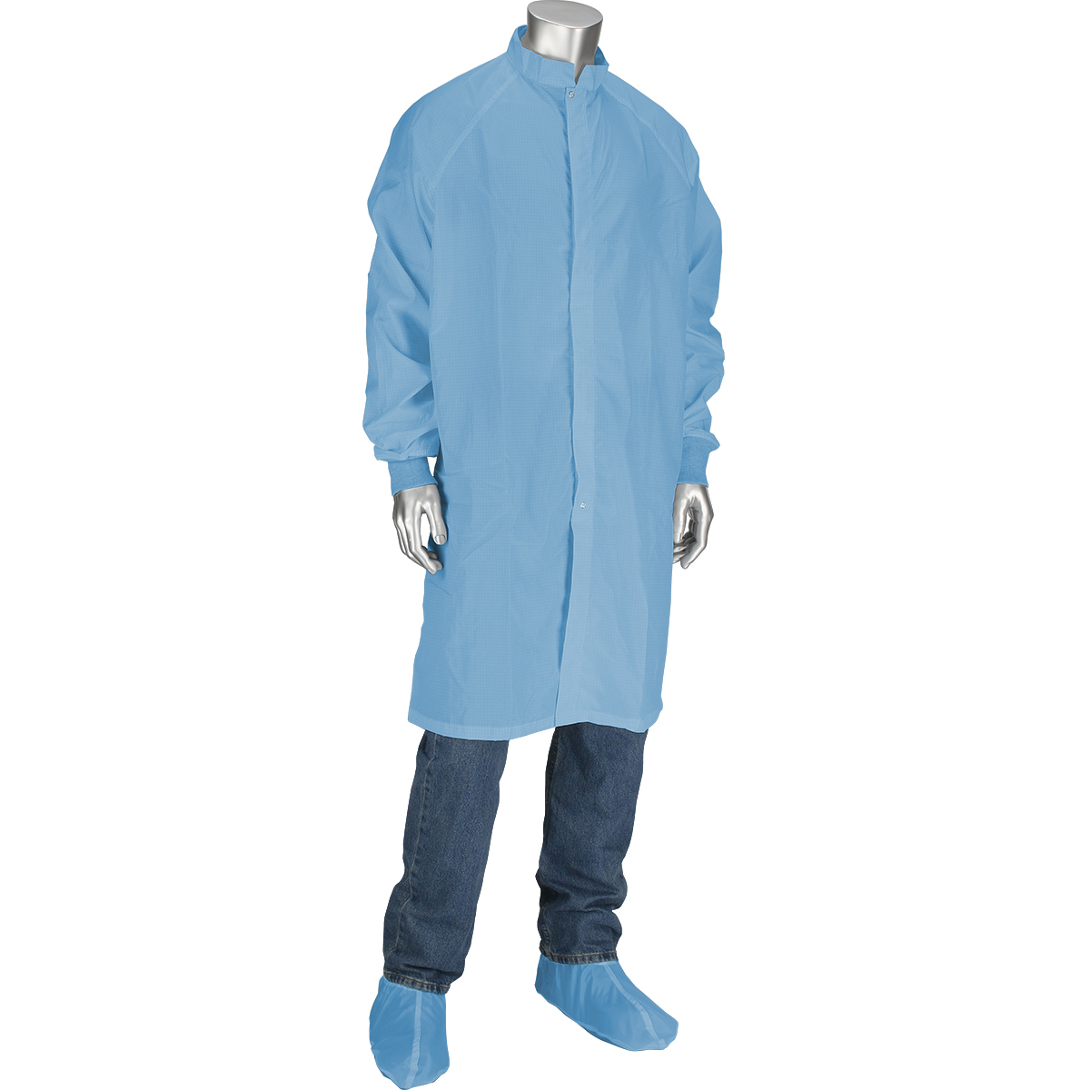  Uniform Technology™ Altessa Grid ISO 5 (Class 100) Cleanroom Frocks - light blue